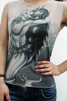 Beauty & Beast Tattoo Sleeveless T-shirt