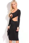 Cleavage Cut-Outs Evening Dress