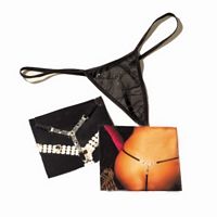 G-String with Jeweled T-Back (Icicles Style)