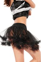 See-Through Tulle Petticoat Skirt with Fluffy Hem