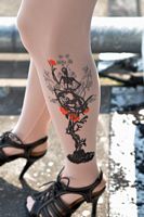 Skull Art Inspired Tattoo Stockings