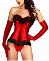 Sexy Red Corset with Black Trim