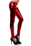 Metallic Red Pants