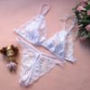Lace Bra and G-String Set with Slits