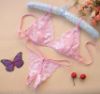 Lace Bra and G-String Set with Slits