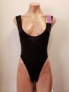 High-Cut Narrow One-Piece with Crotch Opening
