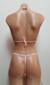 Mesh and Lace G-String Micro Bikini with Bows