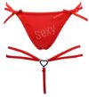 "Sexy" G-String with Metal Heart T-Back