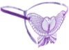 Delicate Butterfly Crotchless G-String
