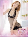 See-Through Chemise with Lace Trim