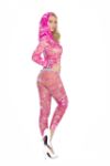 Fishnet Crotchless Hoodie Bodystocking