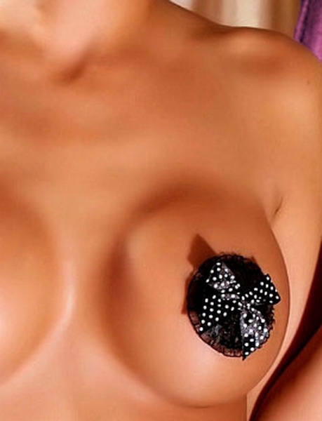 Black Romantic Nipple Covers