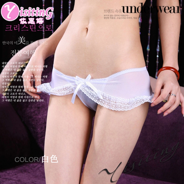 Dainty Sheer Panties with Bow